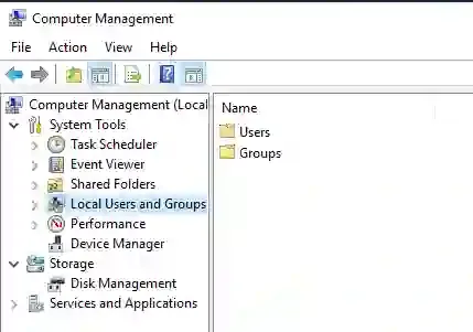 Computer Management Local Users and Groups