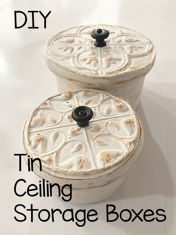 tin ceiling boxes with overlay