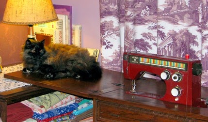 Sewing With Cats 02