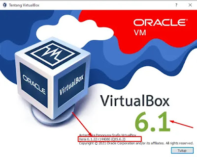 Cek Versi Virtualbox