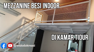 Mezzanine Besi untuk Ruang Tidur pesanan Bu Rika di Cempaka Putih Jakarta Pusat