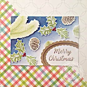 Sunny Studio Stamps: Christmas Trimmings Fancy Frames Dies Elegant Christmas Cards by Franci Vignoli