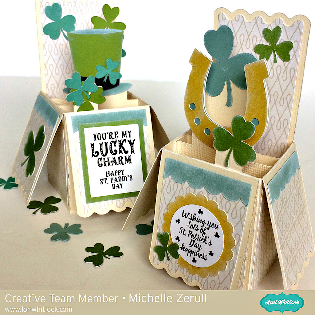 Lori Whitlock St. Patrick's Day 3D Box Cards 