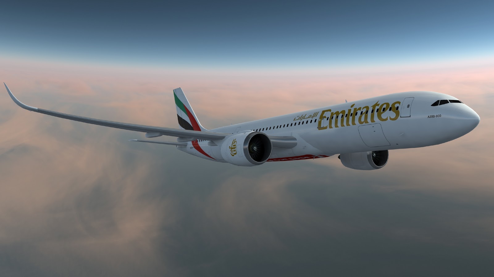 Airbus A350 900 Rendering Image Of Emirates Airlines Aircraft Wallpaper 3094 Aeronef Net