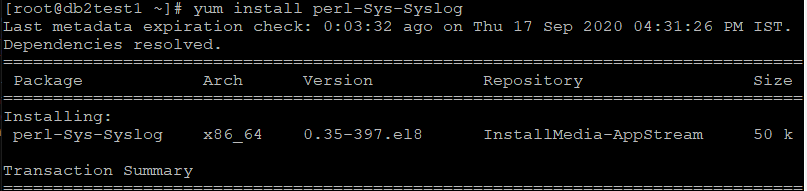 yum install perl-Sys-Syslog