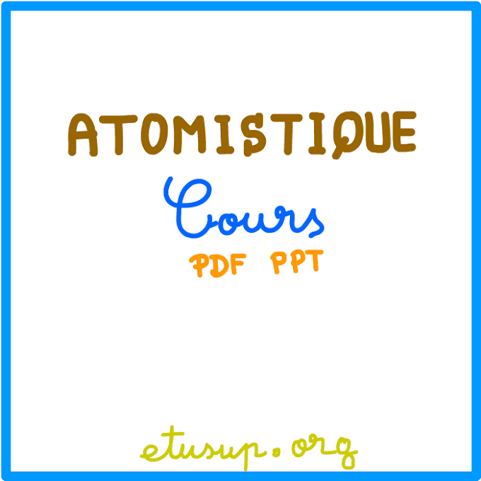 Atomistique pdf