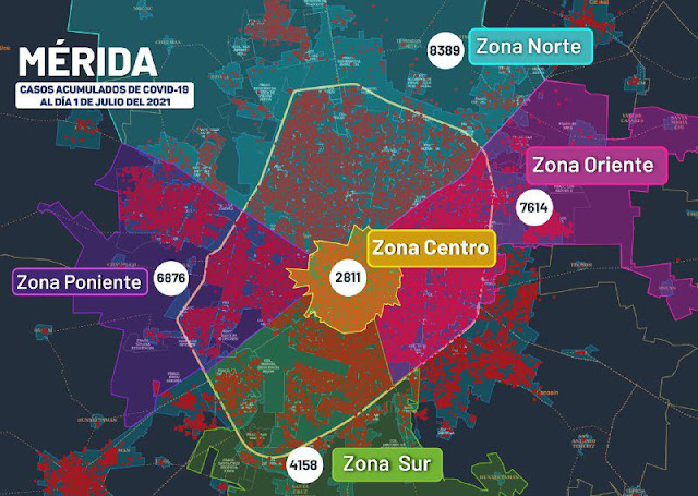 Mérida, el epicentro de la pandemia con más contagiados y muertos