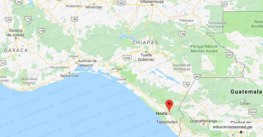 Temblor en México de Magnitud 4.4 (Hoy Sábado 25 Abril 2020) Sismo - Epicentro - Huixtla - Chiapas - CHIS. - SSN - www.ssn.unam.mx