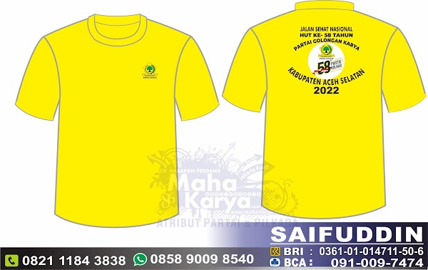 KAOS PARTAI GOLKAR ACEH SELATAN 