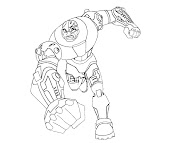 #1 Cyborg Coloring Page