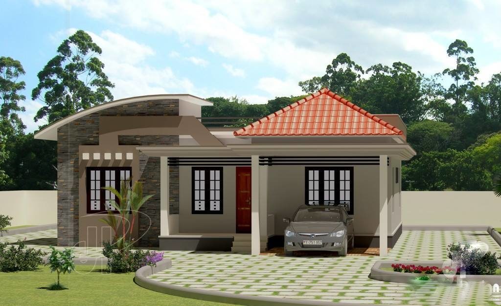 Beautiful Low Cost 3  Bedroom  Home  Plan  in 1309 SqFt Free 