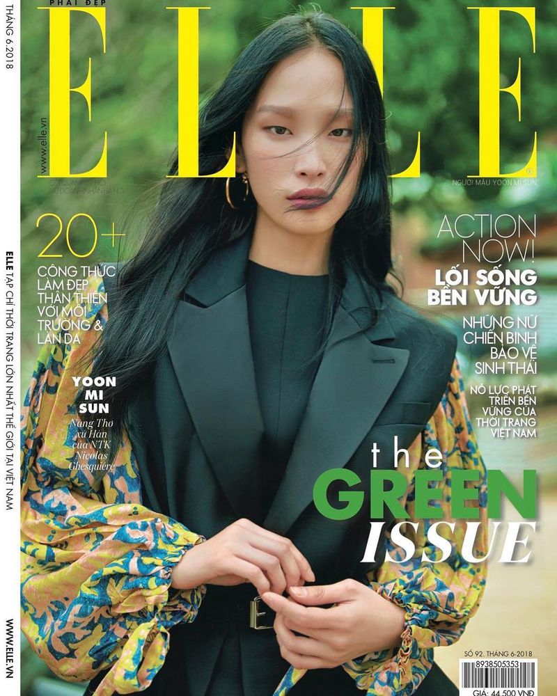 ASIAN MODELS BLOG: NEW GIRL MONDAY: Yoonmi Sun for Elle Vietnam, June 2018