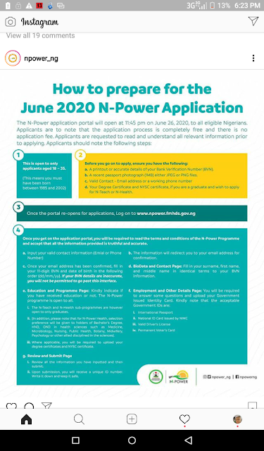 HOW TO APPLY FOR N-POWER BATCH C JOBS 2020