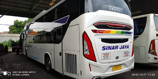 Sleeper Bus PO Sinar Jaya, Hotel Berjalan Via Tol Trans Jawa