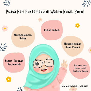 Puasa hari pertamaku di waktu kecil seru!