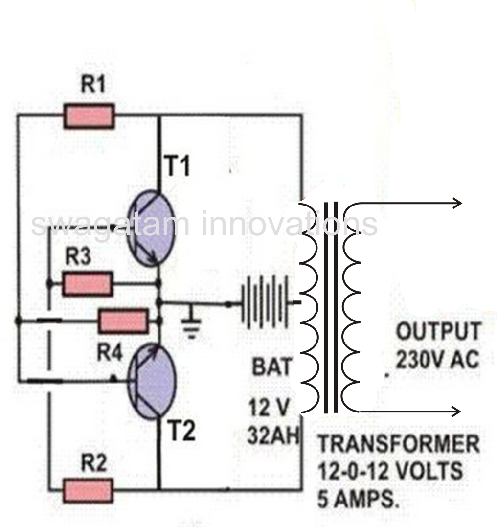 Simple Inverter Circuit - Making A Simple Inverter Circuit - Simple Inverter Circuit