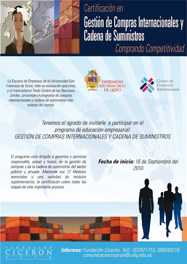 Certificación en Gestión de Compras Internacionales y Cadena de Suministros