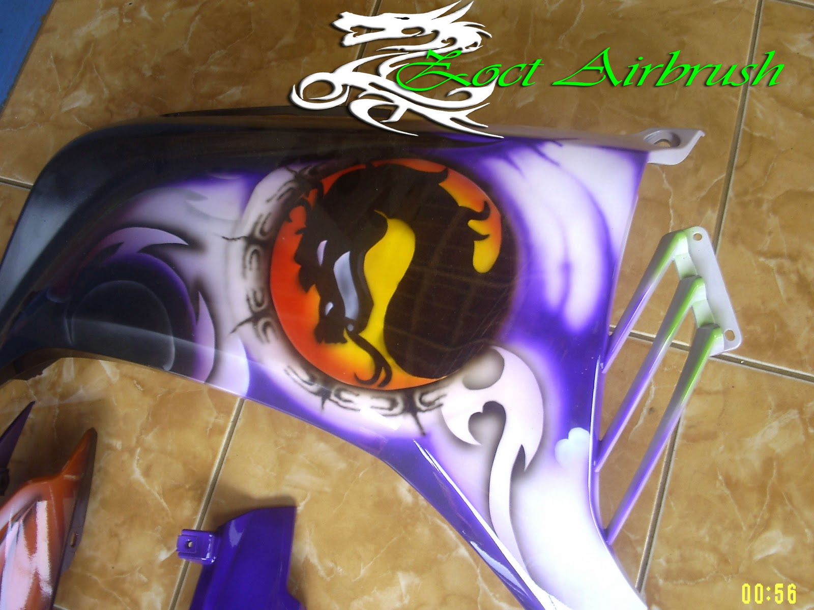 Modifikasi Jupiter MX 2011 Airbrush Dragon Ballz Zoct Airbrush