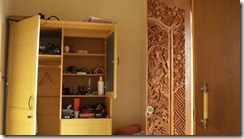 Intricate door vs.  supermarket cupboard.