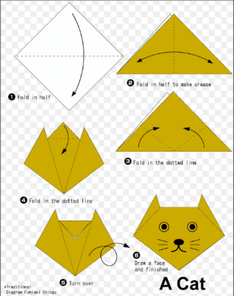  Origami  Mudah  Berbentuk Binatang 