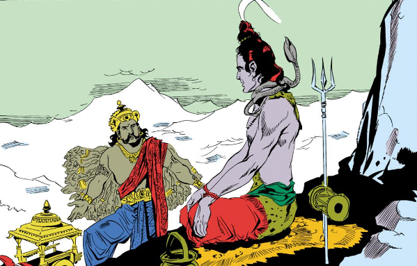 Shiva and Vanasura