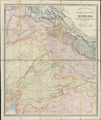Stanford’s special map of the revolted districts of British India