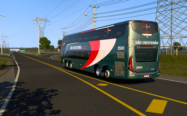 SKIN ETS2 VIAÇÃO SÃO CRISTOVÃO G8 1800 DD SCANIA MODSHOP