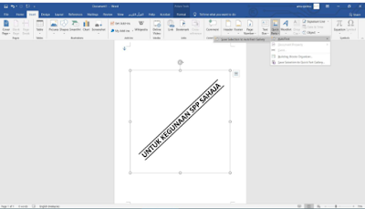 Cara Nak Buat Palang SPP Menggunaka MS Word Sahaja