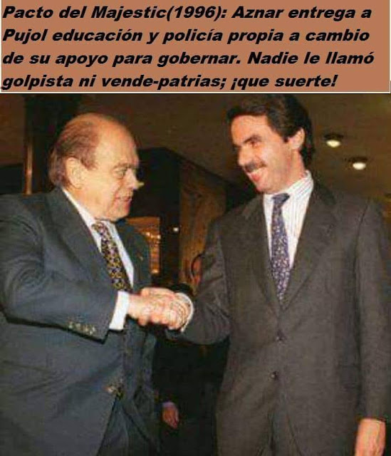 Pacto del Majestic, 1996, Pujol, Aznar