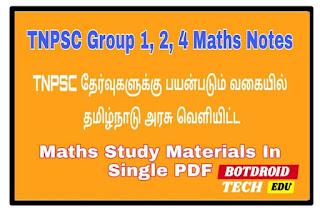 tnpsc maths study material 2020 in tamil pdf