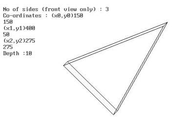 3Dimensional prjection Front Top Side view images  in c visualize CS1355