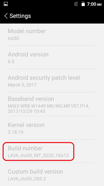 LAVA iris 50 2GB Ram  Firmware Download