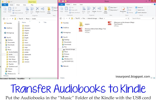 Non-Geek's Guide to Using Audiobooks in Kindle Freetime Mode from In Our Pond