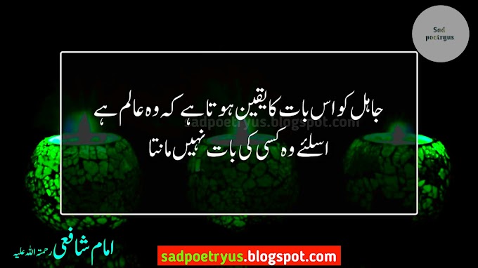 Top 30 best imam shafi quotes in urdu || famous imam shafi quotes in urdu