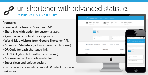 URL Shortener Script with Statistics v1.5