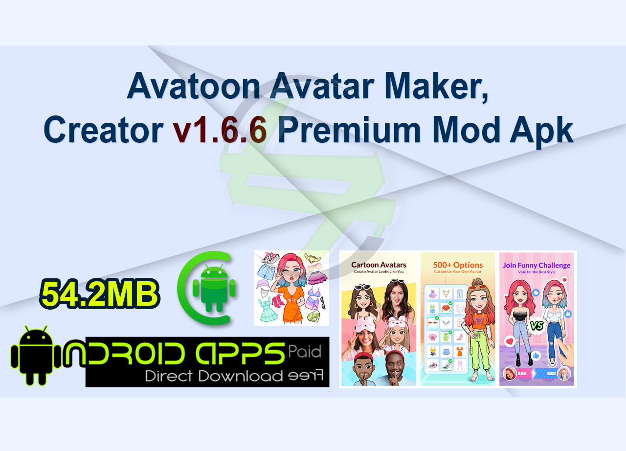 Avatoon Avatar Maker, Creator v1.6.6 Premium Mod Apk