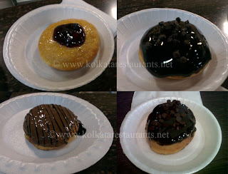 Blueberry Lemon, Chocolicious, Deep Dark Desire, Triple Choco Blast donuts from D-Oh! Boy Kolkata