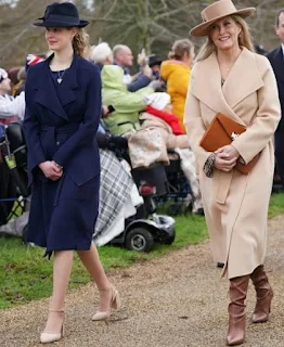 British royal family attends church service on Christmas day