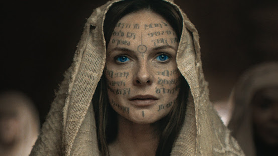 A photograph of the actress Rebecca Ferguson in the role of Lady Jessica, Paul Atreides's mother, in Denis Villeneuve's film of Frank Herbert's sci-fi epic 'Dune'
