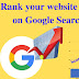 Rank your website top position on Google Search Engine