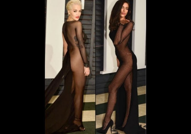 Irina Shayk y Rita Ora, casi desnudas en la fiesta de "Vanity Fair" #VIDEO