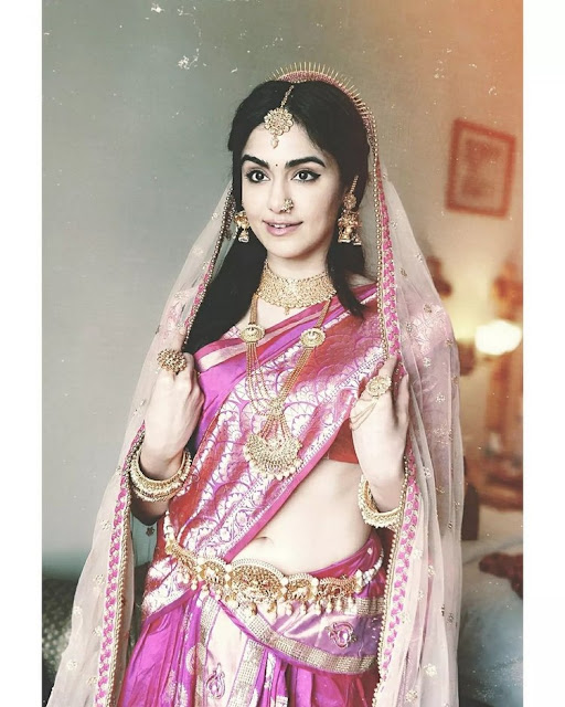 Adah Sharma Indian actress in saree pics