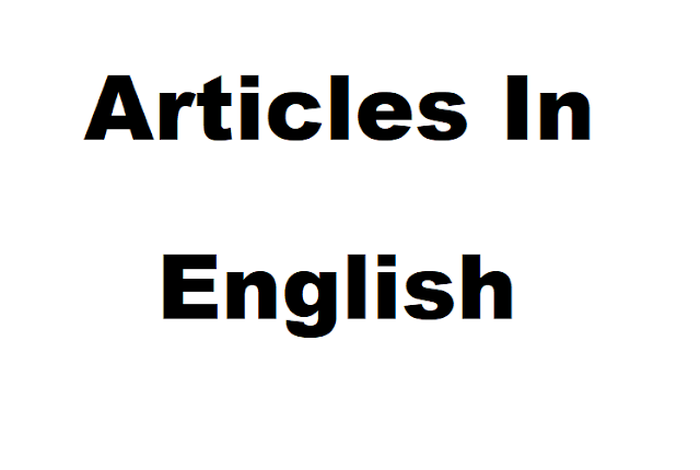 Articles in English