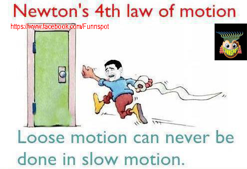 Newton's 4th law of motion-Funny image