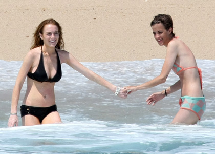 mexico beach pics. Lindsay Lohan in Bikini