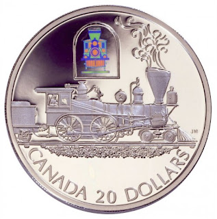 Canada 20 Dollars Silver Coin 2000 Toronto locomotive