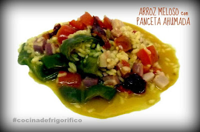 Arroz meloso con Panceta ahumada #cocinadeFrigorifico