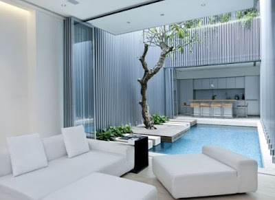 kolam renang rumah minimalis indoor