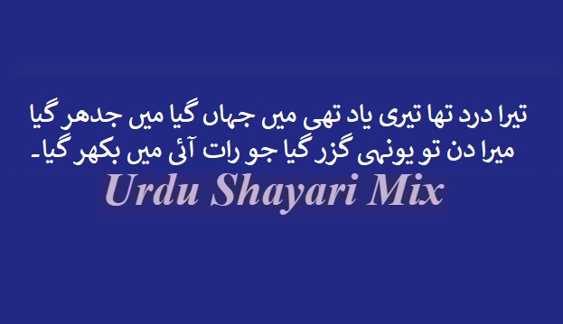 تیرا درد تھا تیری یاد تھی | Sad shayari | Urdu sad shayari