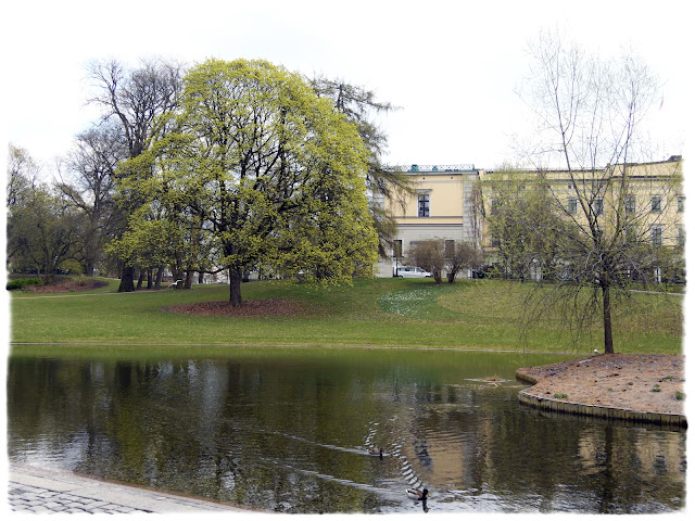 Dronningdammen i Slottsparken i Oslo.